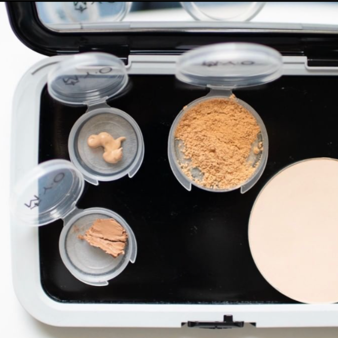 Foundation Cremes Professional Mixing Tray Acrylic Hand-held Makeup Palette